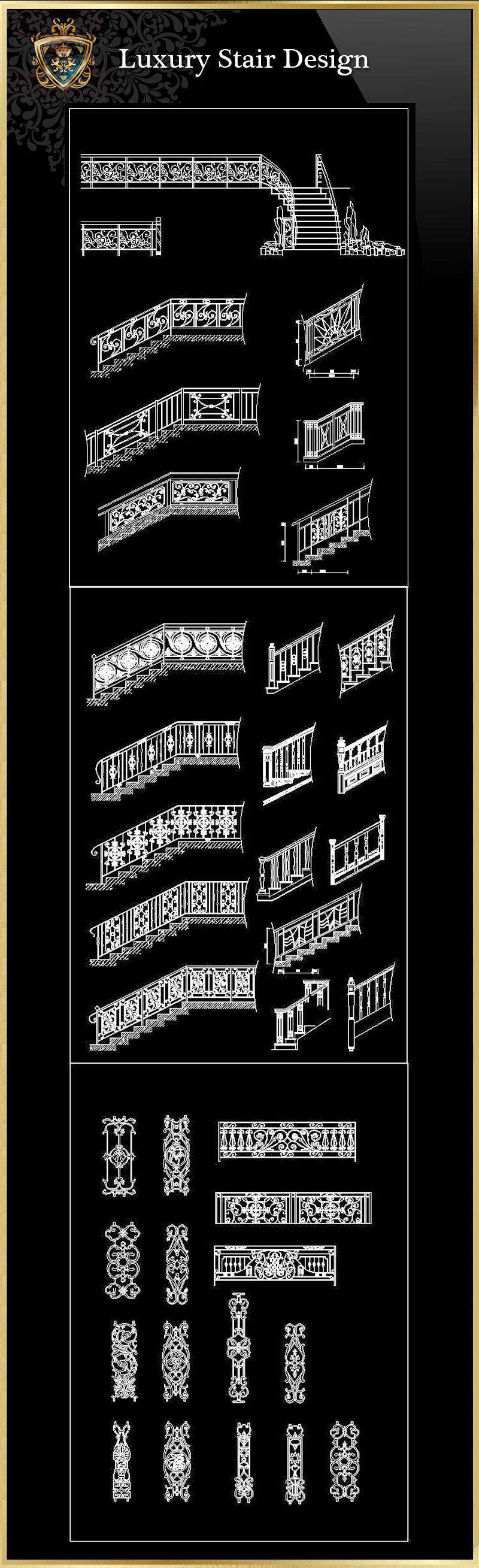 ★【Luxury Stair Design】Luxury home, Luxury Villas, Luxury Palace, Architecture Ornamental Parts, Decorative Inserts & Accessories, Handrail & Stairway Parts, Outdoor House Accessories, Euro Architectural Components, Arcade