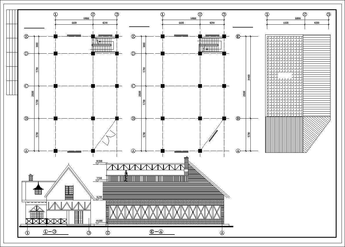 Dream French Town plan,elevation,details drawings