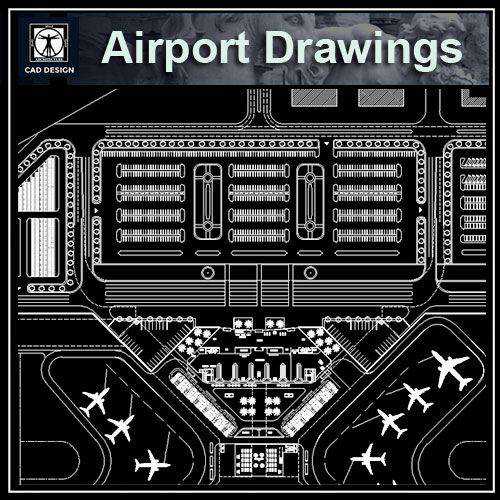 Airport plan,Terminal plan,elevation,details drawings 